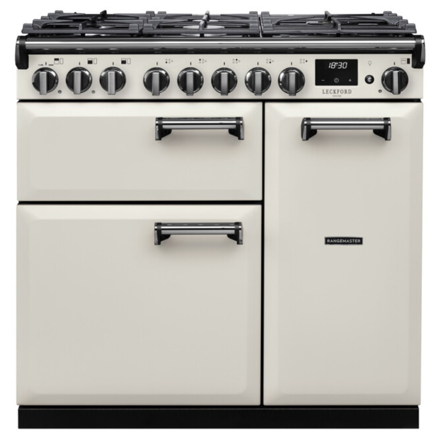 product image RangeM Dual Fuel Cooker Ivory 90cm H 89.50 / 93.50 cm x W 90.00 cm x D 61.70 cm
