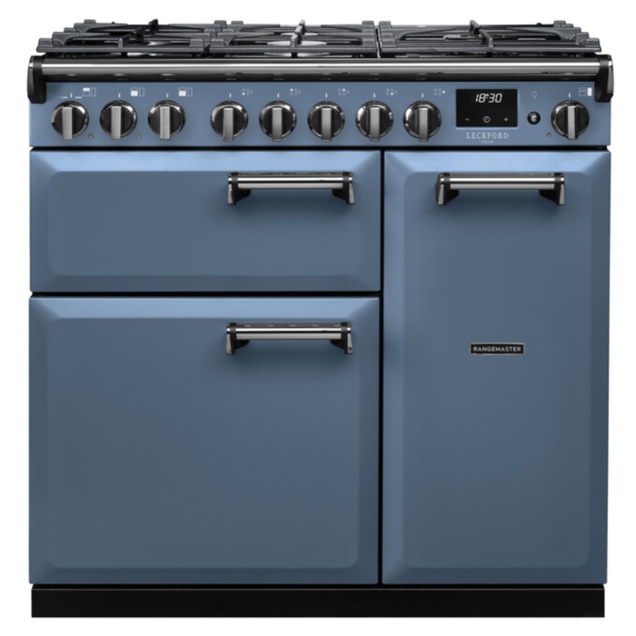 product image RangeM Dual Fuel Cooker S.Blue 90cm H 89.50 / 93.50 cm x W 90.00 cm x D 61.70 cm