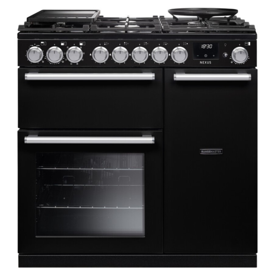 product image RangeM Dual Fuel Cooker G.Black 90cm H 89.50 / 93.50 cm x W 90.00 cm x D 60.40 cm