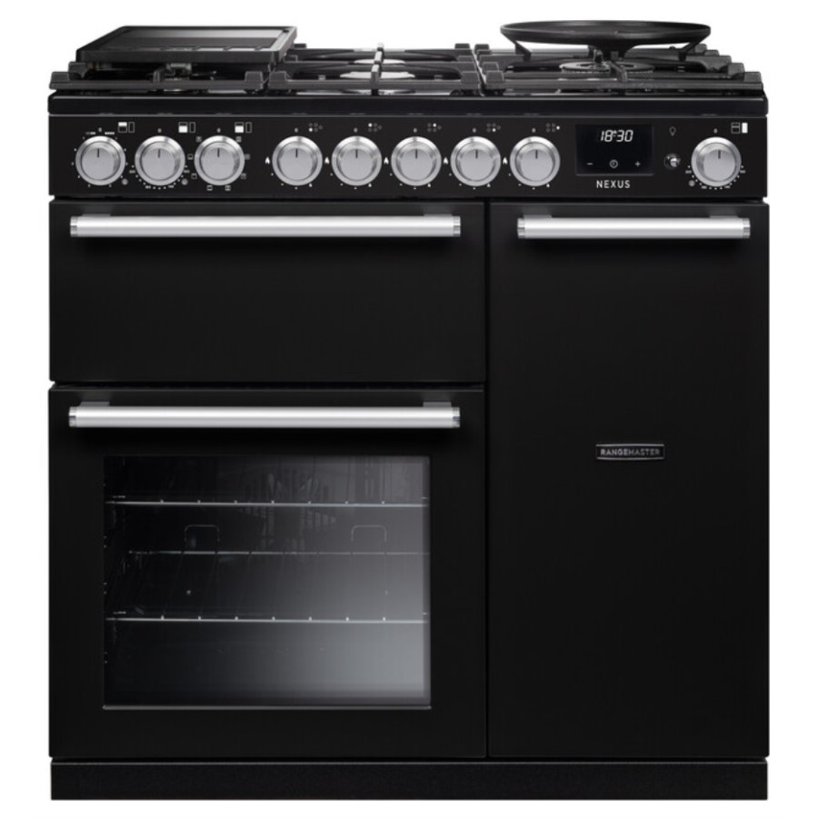 product image RangeM Dual Fuel Cooker C.Black 90cm H 89.50 / 93.50 cm x W 90.00 cm x D 60.40 cm
