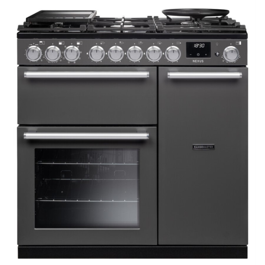 product image RangeM Dual Fuel Cooker Slate 90cm H 89.50 / 93.50 cm x W 90.00 cm x D 60.40 cm