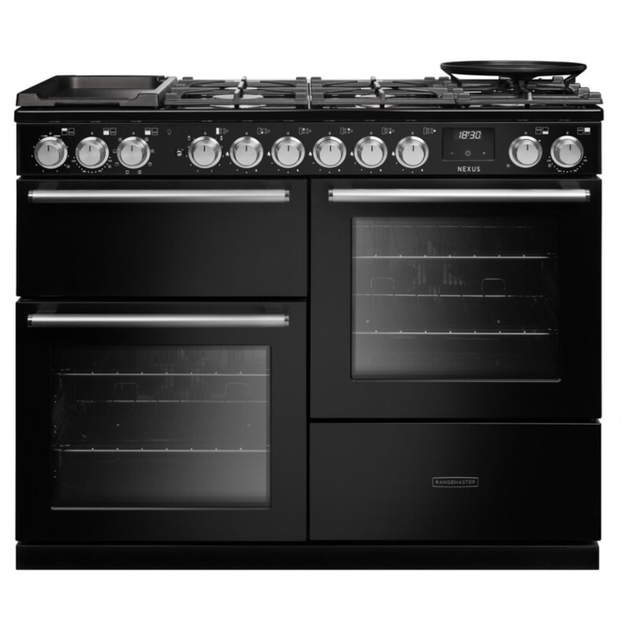 product image RangeM Dual Fuel Cooker C.Blk 110cm H 89.50 / 93.50 cm x W 109.20 cm x D 60.40 cm