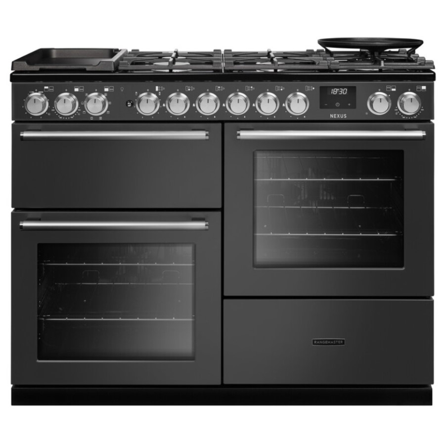 product image RangeM Dual Fuel Cooker Slate 110cm H 89.50 / 93.50 cm x W 109.20 cm x D 60.40 cm