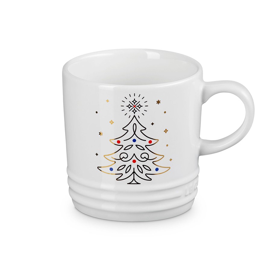 product image Le Creuset Christmas Tree Mug White 350m 