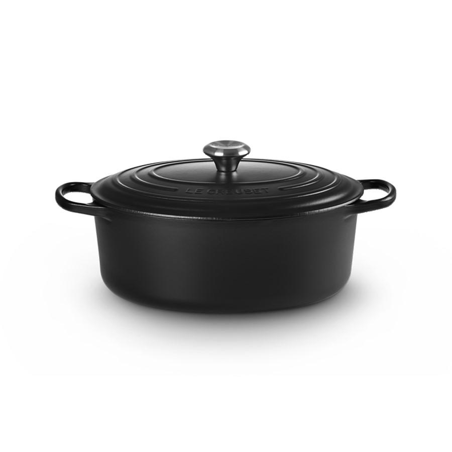 product image Le Creuset Oval Casserole Satin Blk 31cm 