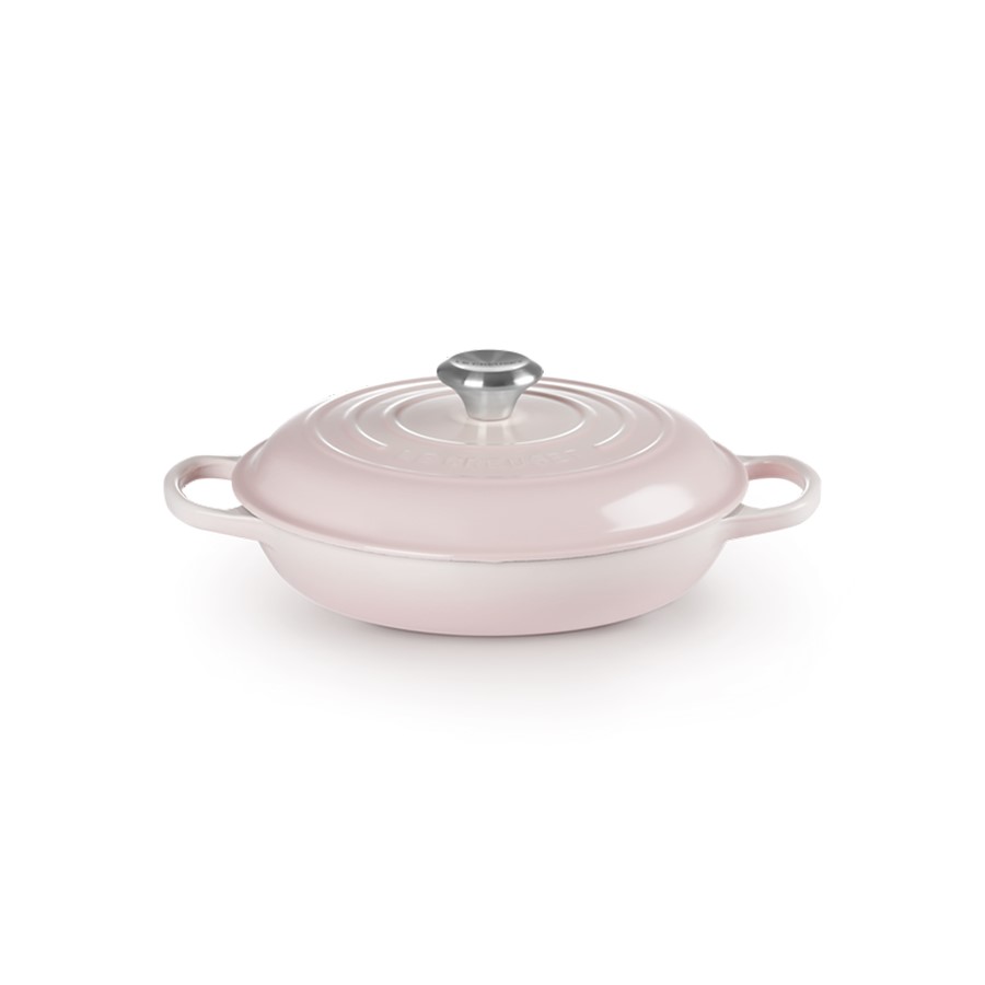Le Creuset Low Casserole Shell Pink 26cm Image
