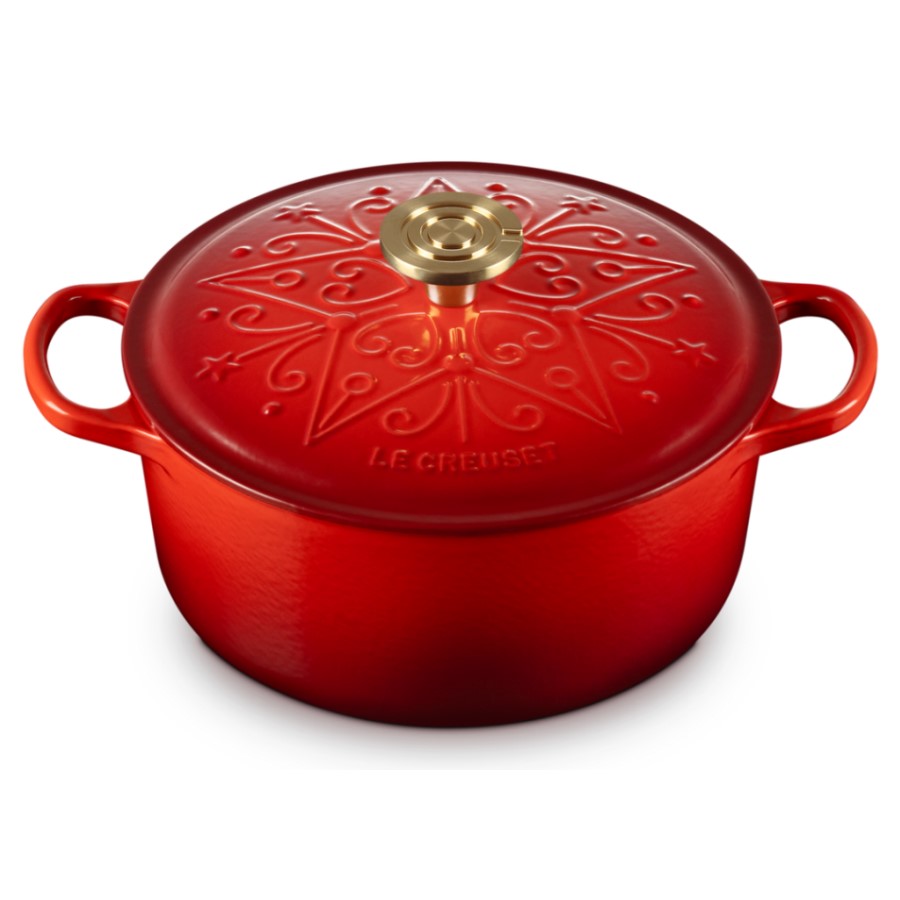 product image Le Creuset Xmas Rd Casserole Cerise 24 c 