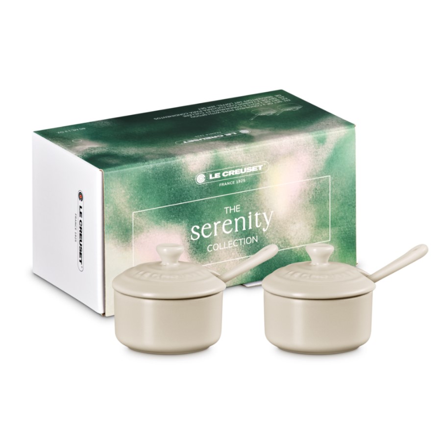 product image Le Creuset Set of 2 Condiment Pot Brioch 0.08 L