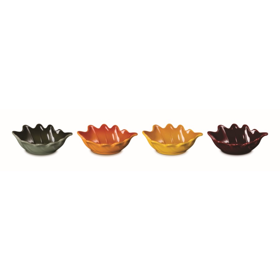 product image Le Creuset Set of 4 Oak Leaf Mini Dish 