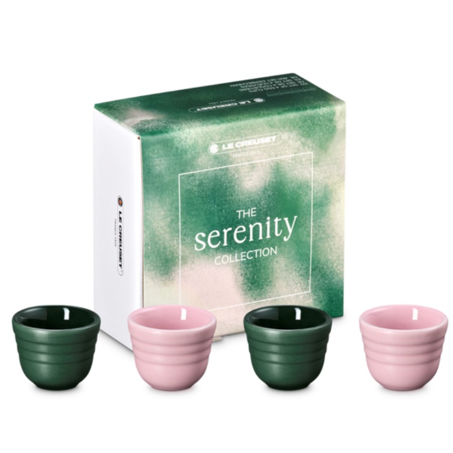 product image Le Creuset Set of 4 Egg Cup S/Pink & Blk 