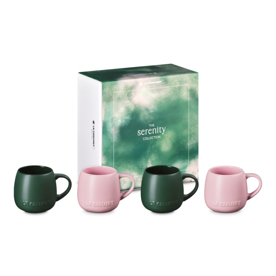 product image Le Creuset Set of 4 Mug Blk & S/P 320 ml 0.32 L