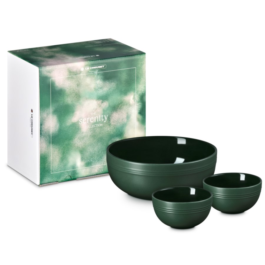 product image Le Creuset 3 Serving Bowls Foret 350 ml 