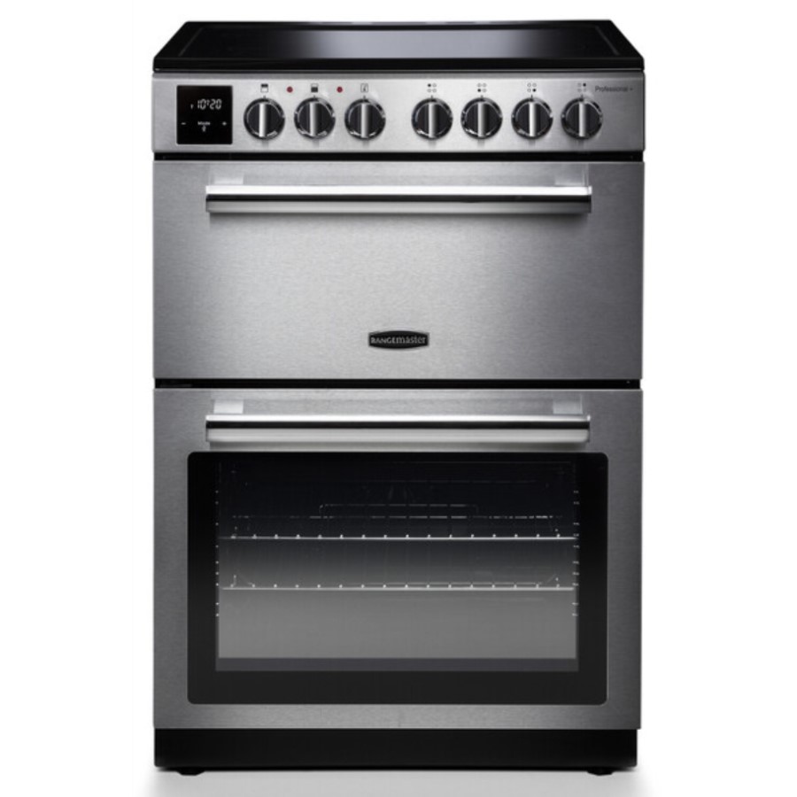 product image RangeM Professional Induction Stainless Steel with Chrome trim 
H 90.50/93.00cm x W 60.00cm x D 67.10cm