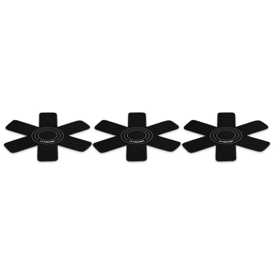 product image Le Creuset Set of 3 Pan Protector Black 