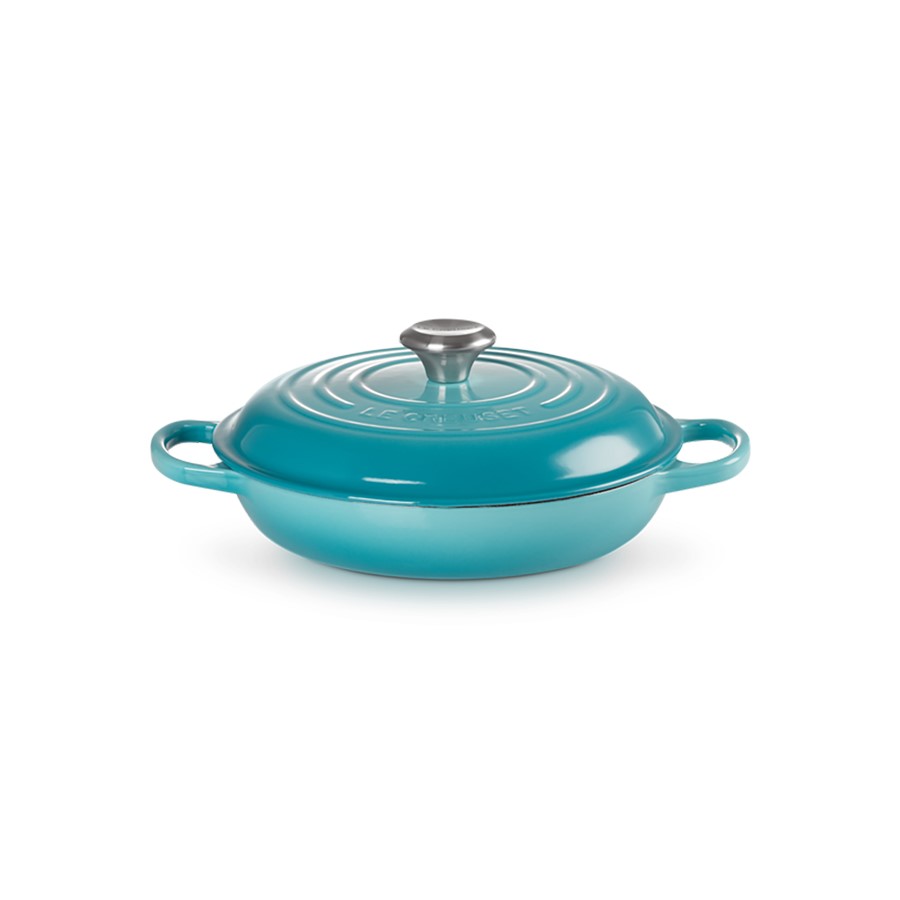 Le Creuset Shallow Sign. Braiser Teal Image