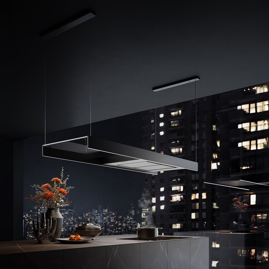 product image Falmec Hood Light Island Black 120 cm 220-240V ~ 50-60Hz  With Filter Falmec Pack