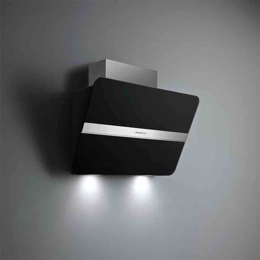 product image Falmec Hood Flipper NRS Blk Glass 85 cm RAL 9005 220-240V ~ 50-60Hz 800 m3/h Without Filter