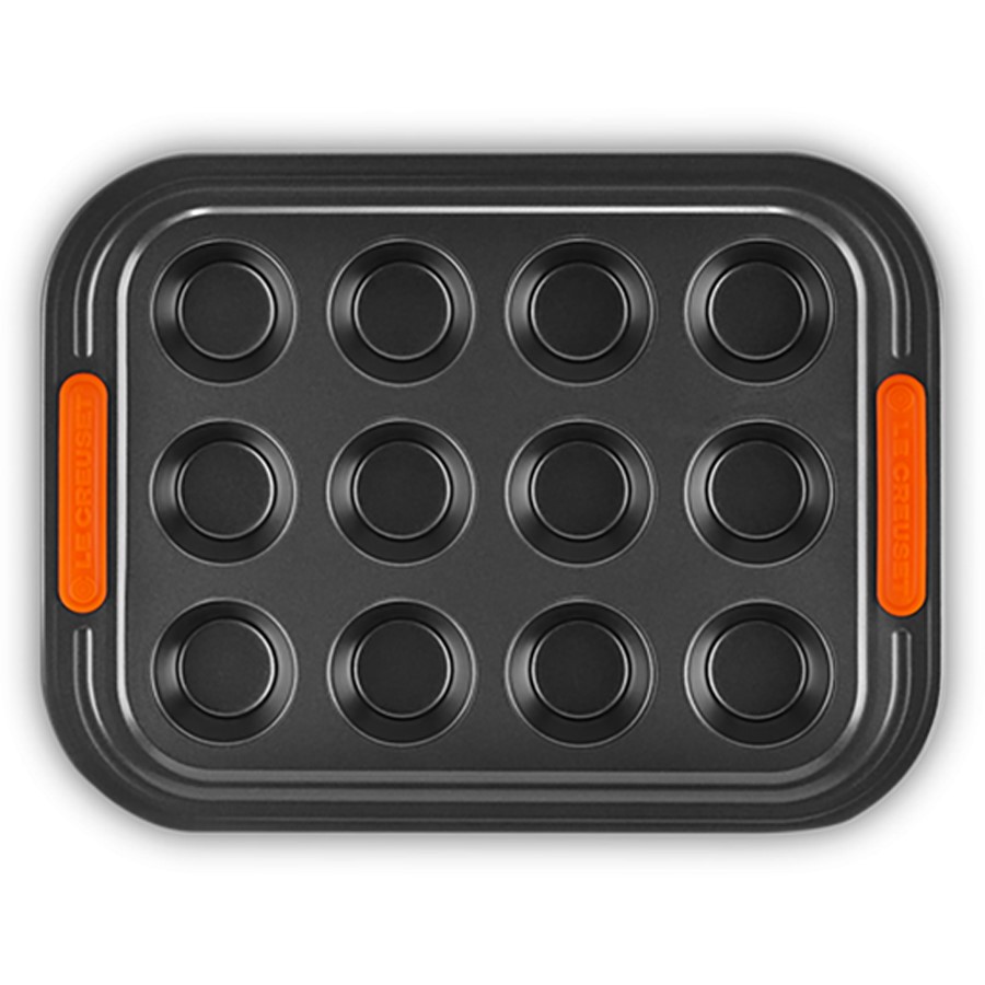product image Le Creuset 12 Mini-Cup Muffin Black Tray 