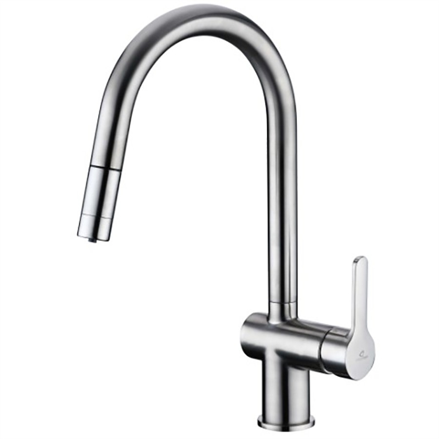 product image Bridge Point Pull Out Kitchen Mixer Pull Out Kitchen Mixer Brushed Nickel