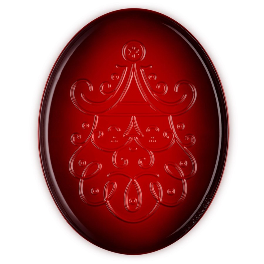 product image LeCreuset Santa Oval Platter Cerise 35cm 