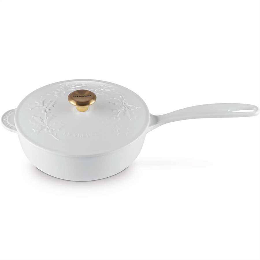 Le Creuset Holly Saucier Pan White 21cm Image
